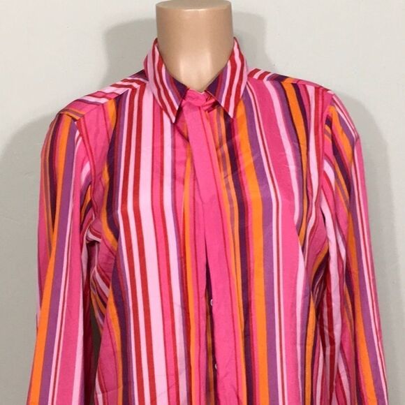 Isaac Mizarahi stripe shirt. NWT - Picture 4 of 12